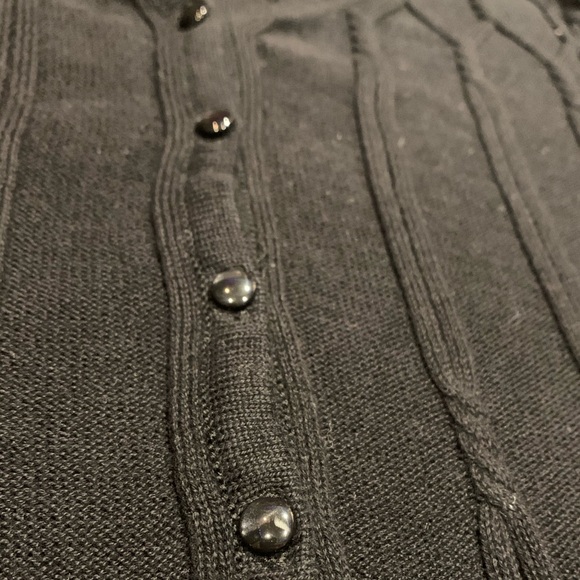 Knit Black Cardigan - Picture 2 of 3